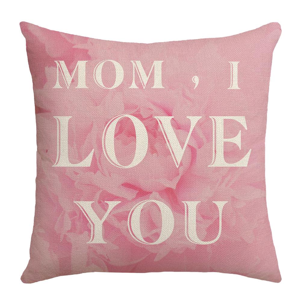 New Mother's Day Pillowcase Sofa Bedroom Linen Home Bedside Decorative Pillowcase Waist