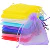 100PCS Multi-color Organza Gift Packaging Bags Candy and Jewelry Storage Bags Wedding and Christmas Party Decoration Gift Bags