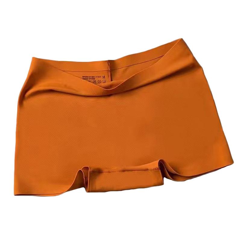 1 шт. нейлоновые утепленные шорты женские трусы-боксеры без следов трусы с высокой талией защитные трусы шелковое бесшовное дышащее нижнее белье