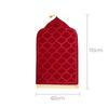 Travel Prayer Rug Soft Non-slip Flannel Carpet Embossing Floor Carpets for Muslim Ramadan Prayer Mat Worship Kneel