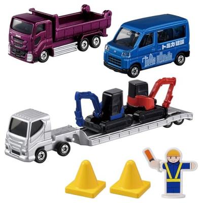 TAKARA TOMY Tomica Подарок: Построй город! Набор Tomica Town Стройплощадка, Миниатюрная машинка-игрушка, Для детей от 3 лет