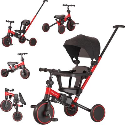 Bacany 7in1 трехколесный велосипед с ремнем безопасности Push Years Riding Toddler Celebration, в комплекте детский трехколесный велосипед, ступеньки, складной, стержень, стильный, для детей от 1 до 6 лет,