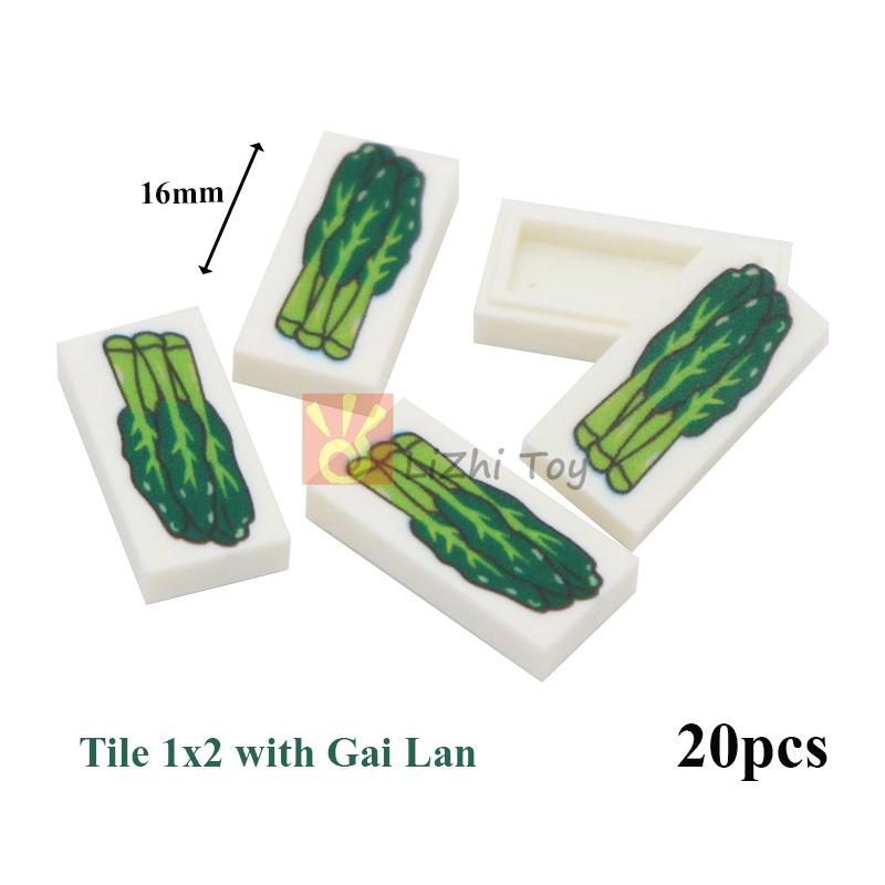 MOC Городские уличные фигурки Вид Печать Еда Десерт Традиционная китайская кухня Строительные блоки Монитор Глаза Кирпичики Напечатанные игрушки