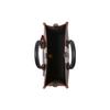 Burberry Freya Adjustable Shoulder Strap Button Closure Check Pattern Leather Tote Bag Women Tote Bags Deep-Walnut-Brown 80696611