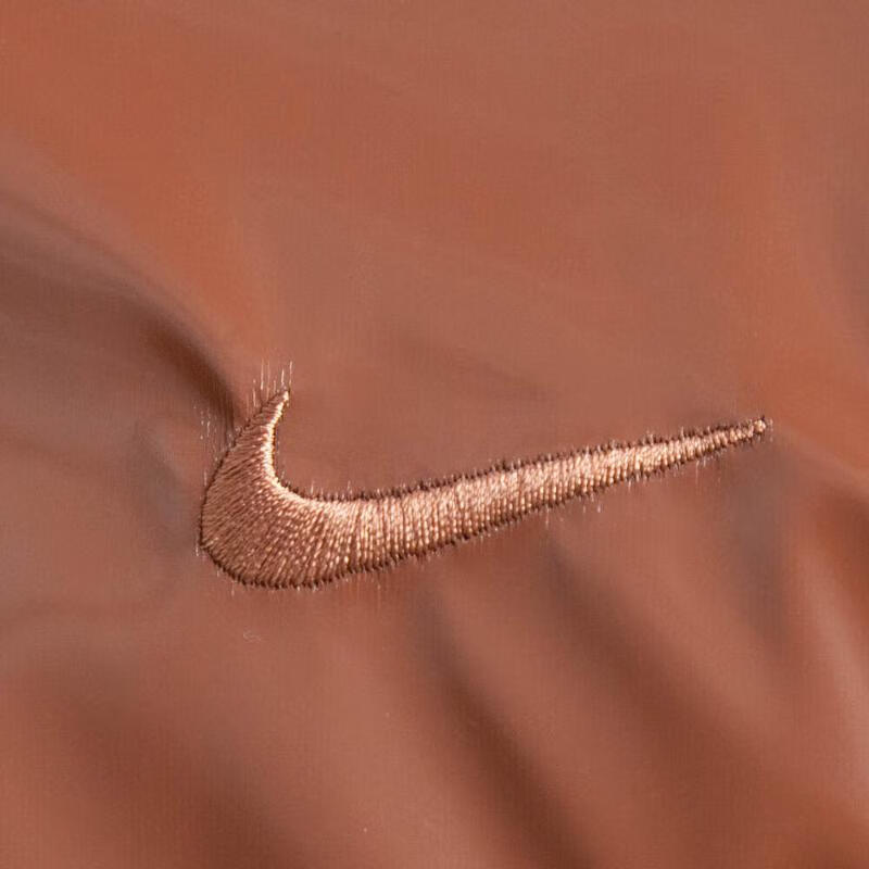 Nike As W Nsw Tf Os Shn Snfl Wnpfr однотонная модная куртка с капюшоном на молнии с длинным рукавом из хлопка женские куртки коричневые FV7828-218