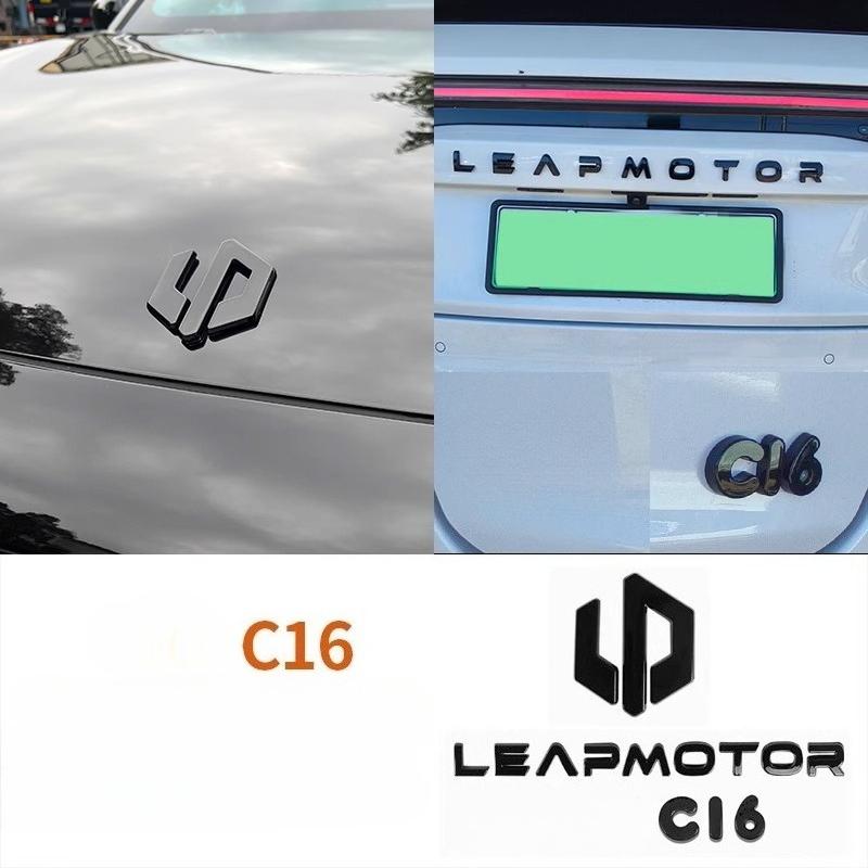 Черный Воин Наклейка с Буквой на Эмблему Автомобиля Leapmotor C10/C16 для Внешней Модификации
