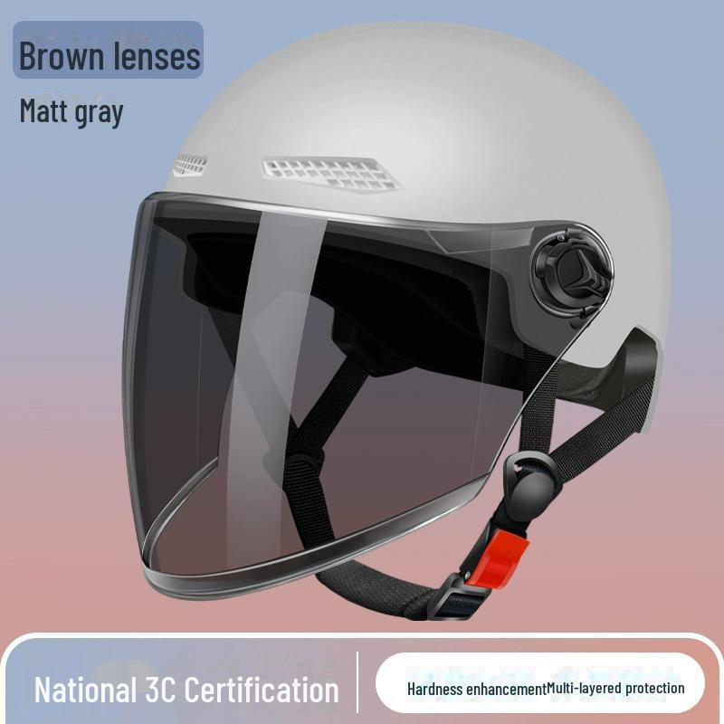 Universal Electric Bike Helmet: 3C Certified, All-Season, Unisex Half Helmet for Motorcycle Safety