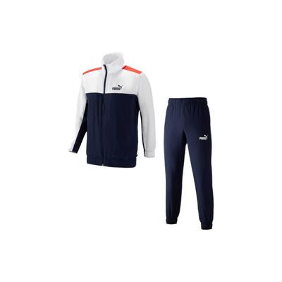 FW22 Цветные блоки Классический спортивный комплект из куртки на молнии и прямых брюк Мужская куртка, брюки Синий 849541-06