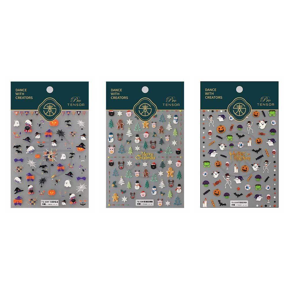 Маникюрные украшения Хэллоуин наклейки для ногтей DIY Подвески для ногтей Рождественские украшения для ногтей Маникюрный салон