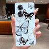 For OPPO Reno 11F / Reno 11A Case Clear Luxury Fashion Butterfly Flowers Soft TPU Silicone Cover for OPPO Reno11 F A Phone Case
