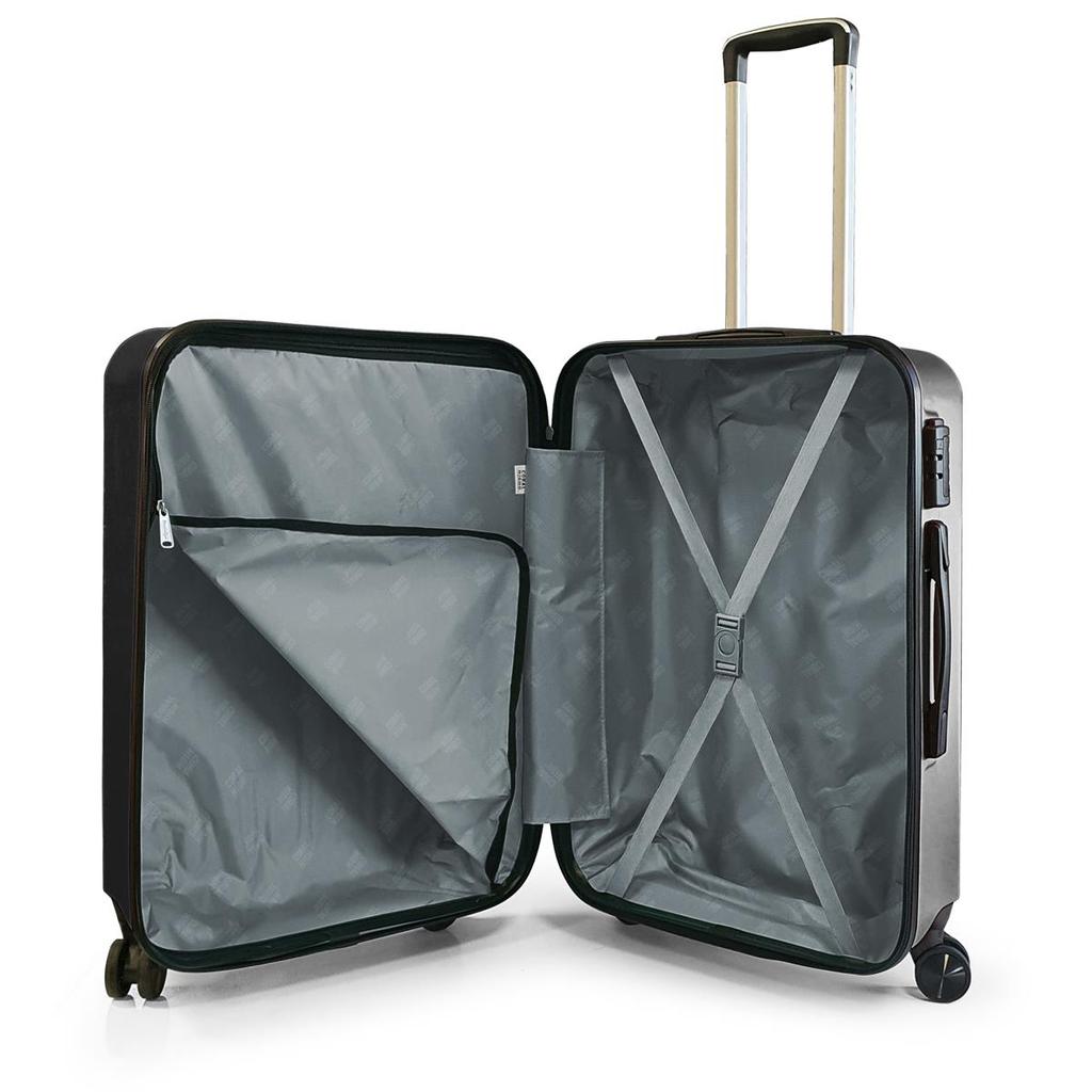 coral high Черный чемодан среднего размера из АБС-пластика 16402