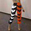 Women Halloween Fashion Comfortable Printed High-Waisted Harem Joggers Pants