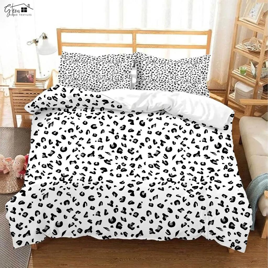 Розовый леопардовый черный зебровый принт пододеяльник мягкий и удобный пододеяльник наволочка комплект постельного белья машинная стирка 3 предмета
