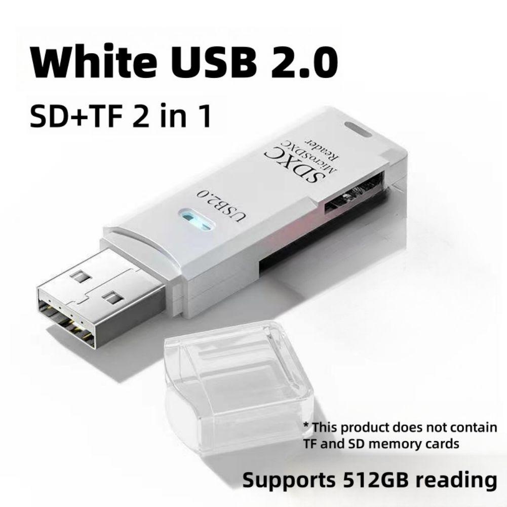 2 In 1 Card Reader USB3.0 USB2.0 Memory Card Reader Adapter TF SD Card Reader Adapter For Laptop Tablet Computer Camera