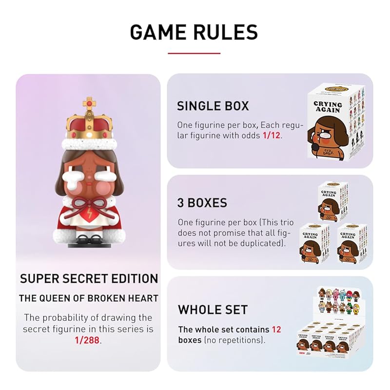 POP MART CRYBABY Crying Again Series [ассорти-коробка 12 предметов] pop mart Gachagacha BLIND box фигурка пластиковая модель премиум игрушки ПВХ мягкий винил оригинальный