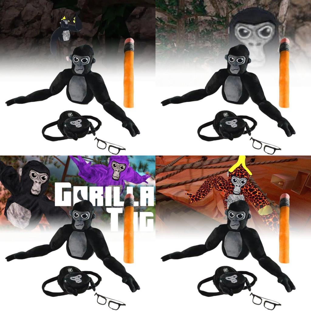 Очаровательная плюшевая игрушка-обезьянка Gorilla Tag для детей и коллекционеров 60x25 см