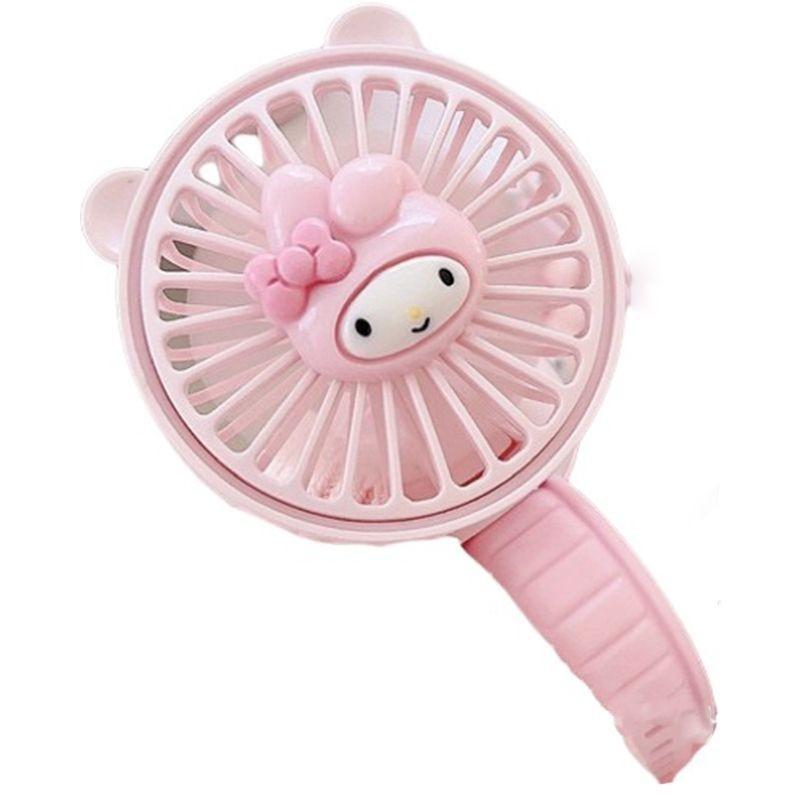 Rechargeable Sanrio Series Mini Fan Portable Handheld Wristwatch Fan With Soft Wristband