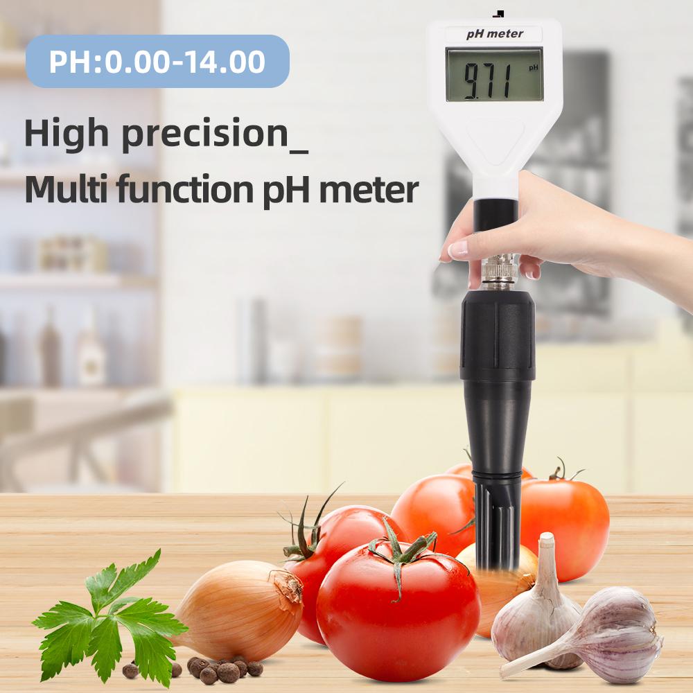 Новый цифровой pH-метр Многоцелевой измеритель кислотности Ручка-тестер pH Анализатор почвы с АТС Подсветка Дисплей для бассейна Аквариума