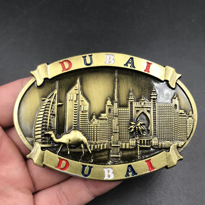 Дубай ОАЭ Бельгия Вена холодильник паста металл магнитный 3d пейзаж паста магниты на холодильник коллекция подарки украшение дома