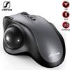 SeenDa Rechargeable Ergonomic Mouse 2.4G Wireless Trackball Mouse Easy Thumb Control BT Mice for PC Laptop Computer