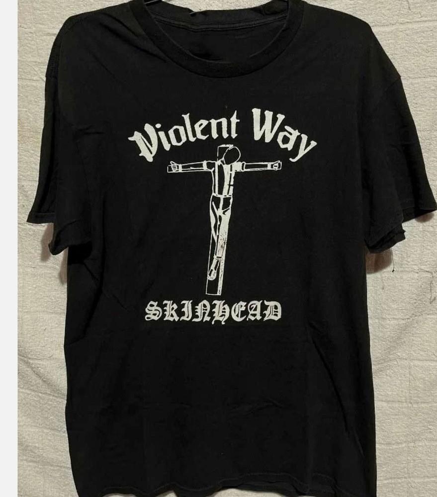 Band Violent Way Рубашка 'Не кланяйся никому' Черная Унисекс S-2345XL Унисекс Футболка