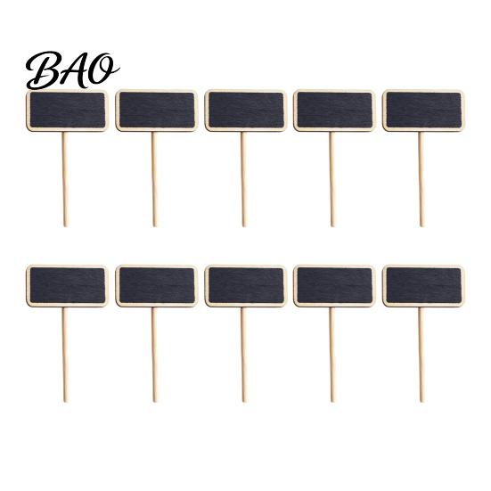 Blackboard Place Card Holders 10PCS Mini Clips/Signs with Wooden Stands, Reusable Small Chalkboard Rustic Log Style Message Clips Signs, Display Clip