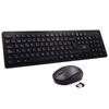 Ewent EW3256 2.4 GHz Wireless Keyboard and Mouse Black Spanish Qwerty QWERTY