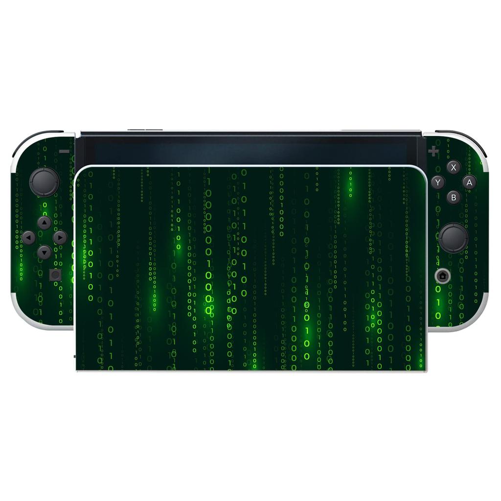 Full Set of Protective Sticker Stickers for PlayVital Switch OLED Custom Vinyl Sticker Skin Stickers for Switch OLED Console Dock Grip Models, &