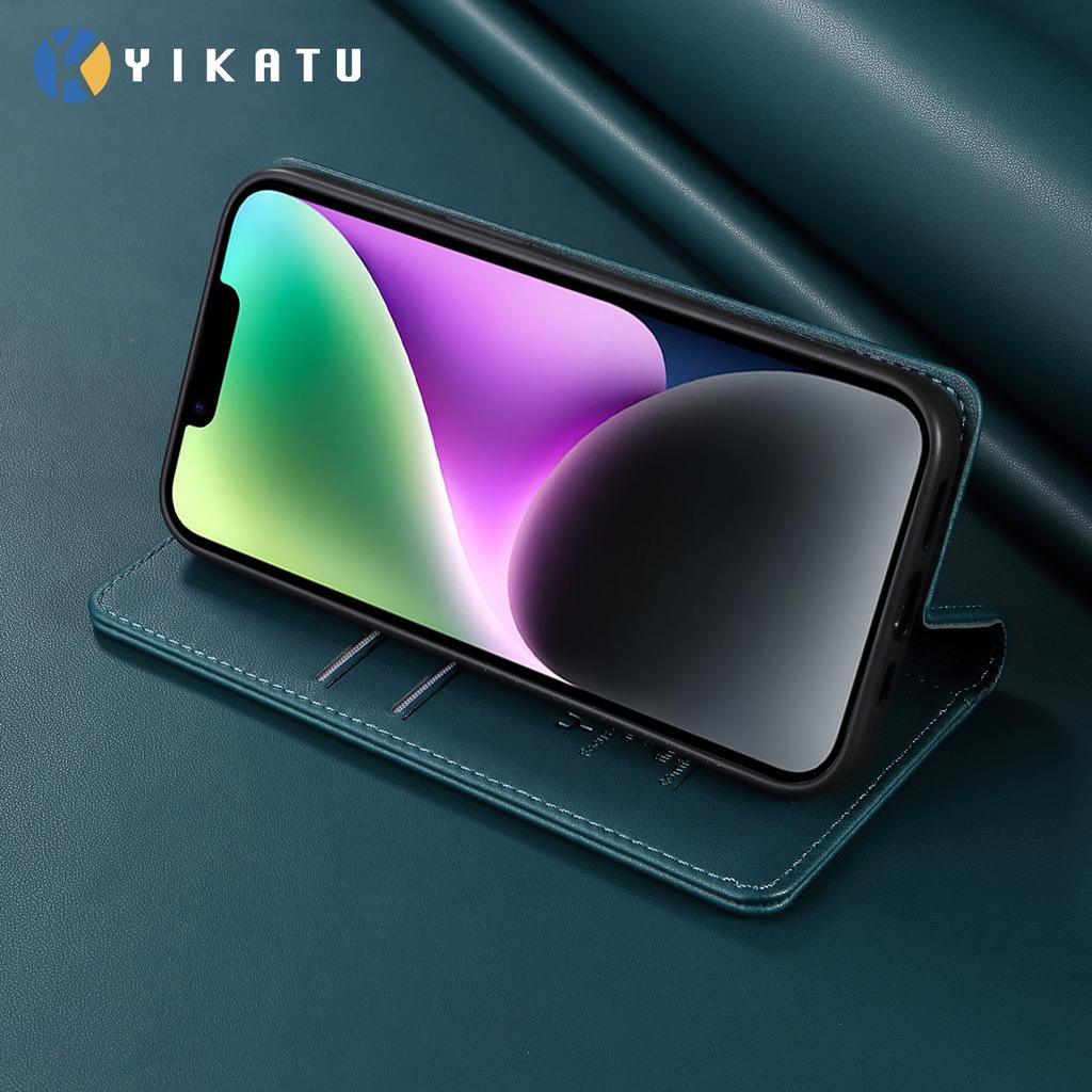 For Samsung Galaxy A56 5G Phone Cases YIKATU Magnetic Closure PU Leather Mobile Cover