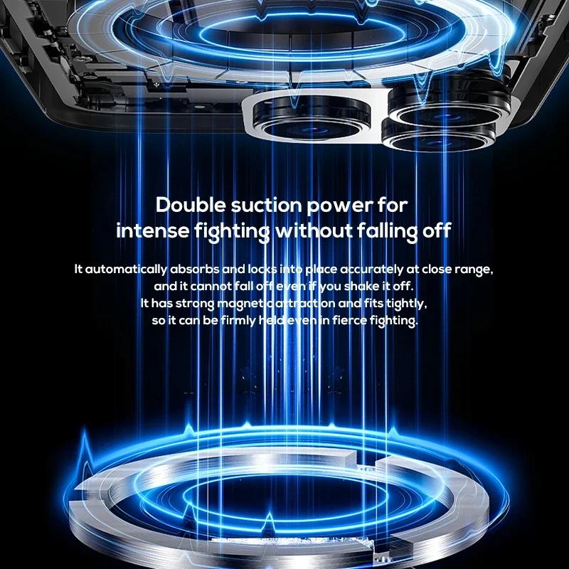 MEMO CX10 Полупроводниковый кулер для телефона с RGB-подсветкой, магнитное крепление-клипса, сверхсильное охлаждение с заморозкой для игр и прямых трансляций