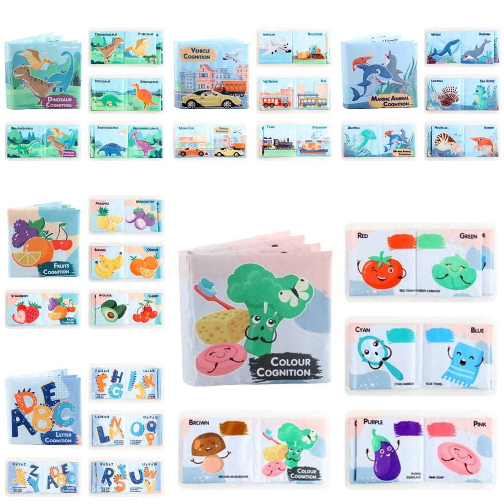 Children's Educational Alphabet Cloth Book Tear-resistant With Sound Paper 3d Dinosaur Ocean Cloth Book