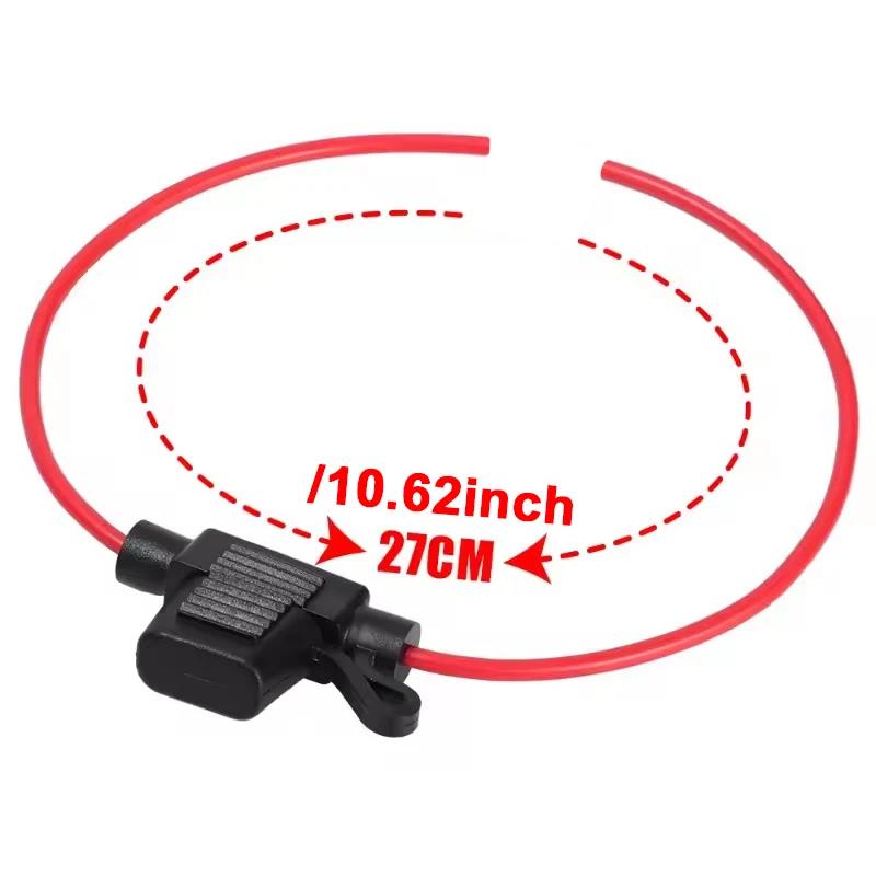 5 Pack 12 Gauge Inline Fuse Holder 12V 30A with Blade Fuses 12AWG Wire for Car Boat Marine Motorcycle Truck Auto RV Fuse Holders1
