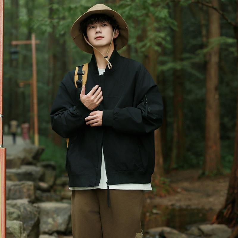 Ретро куртка пилот в стиле хай-стрит, новая, свободного кроя, повседневного дизайна, куртка-бейсболка на весну и осень