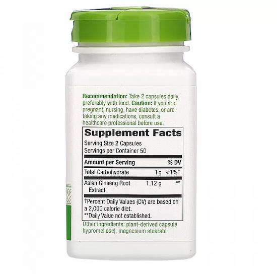 Nature's Way Азиатский женьшень, 1120 мг,