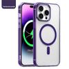 Luxury Wireless Charge For Magsafe Phone Case for iPhone 17 16 15 14 Pro Max Plus Transparent Magnetic Electroplate Bumper Cover