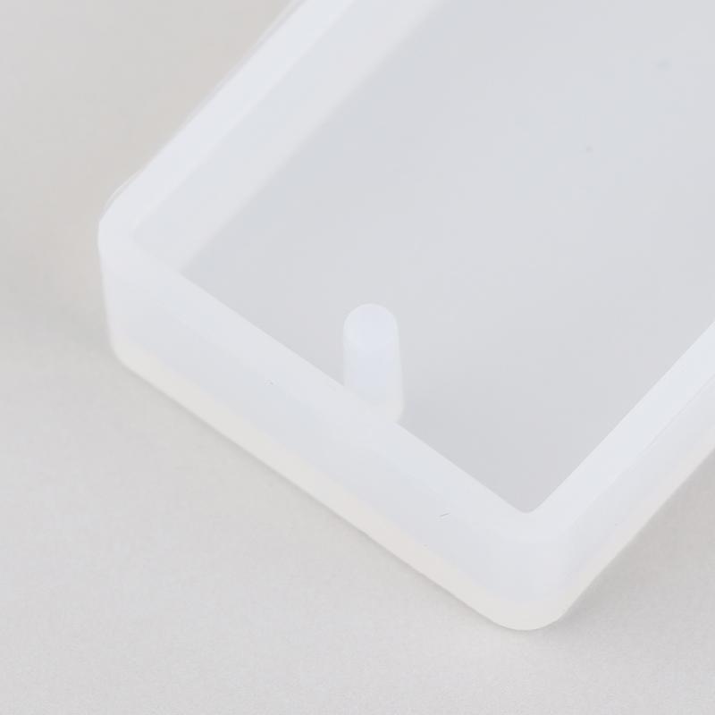 5Pcs/Set Keychain Silicone Mold Set Round Rectangle Pendant Jewelry Making Mould