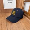 Quick-drying letter embroidered peaked cap for women, light and breathable in summer, high cranial top showing face, small sun protection visor fo