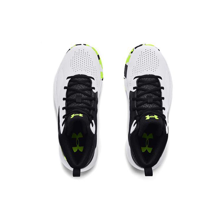 Under Armour Кроссовки Lockdown 5 для баскетбола Белый Черный Лайм Мужские 3023949-102