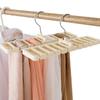10 Slot Tie Belt Scarf Rack Holder Organizer Belt Hanger Rack Holder for Closet Wardrobe Storage Space Saver 360 Degree Rotating