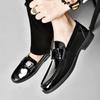 Patent Leather Loafers Men Casual Shoes for Gentleman Loafer Formal Shoes Big Size 47 48