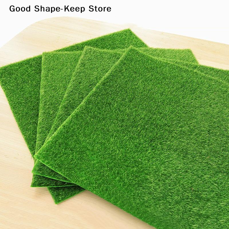 Травяной коврик Зеленый 30*30 см DIY Микроландшафт Искусственные газоны Дерн Ковры Имитация дерна Мох Газон Домашний декор