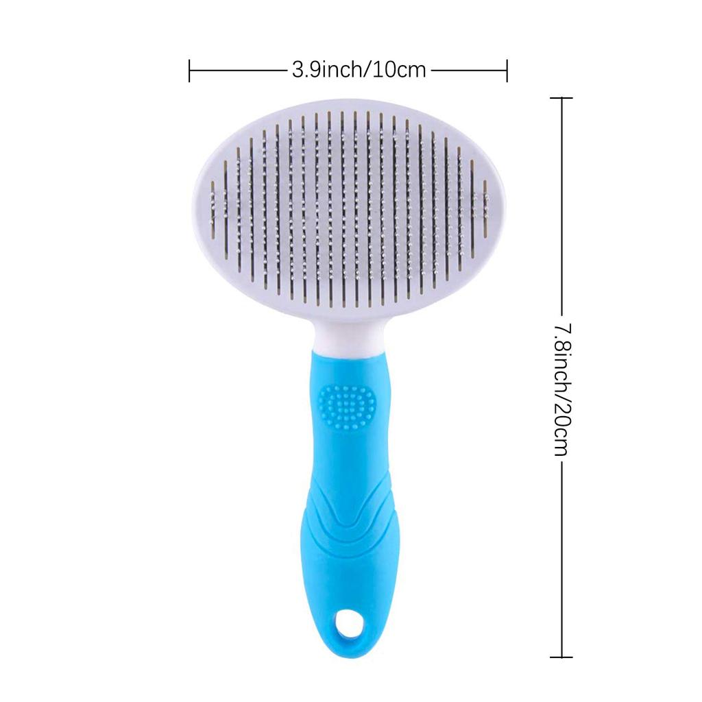 Cat Grooming Brush Self Cleaning Slicker Brushes for Dogs Cats Pet Brush Tool Gently Removes Loose Undercoat Mats Tangled Hair Massage-Self