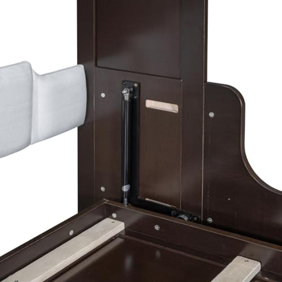 Кровать-шкаф Murphy Bed размера Queen Size, настенная кровать с диваном, деревянная кровать-шкаф Murphy Bed, каркас кровати-платформы, складной комод, скрытый шкаф с подушкой, Sp