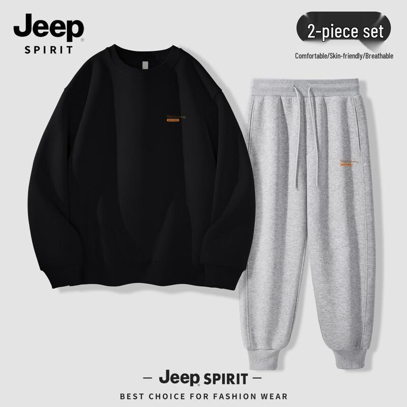 Мужской комплект: Свободная толстовка и джоггеры JEEP SPIRIT 2025