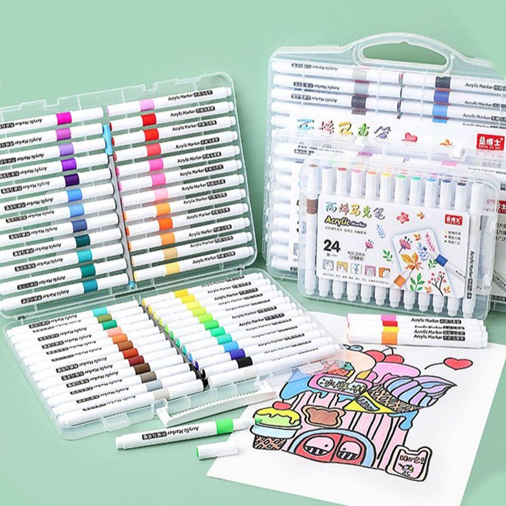 Рисование, художественная живопись, маркеры, ручки, водонепроницаемые многоцветные маркеры, набор ручек-кистей, товары для рукоделия