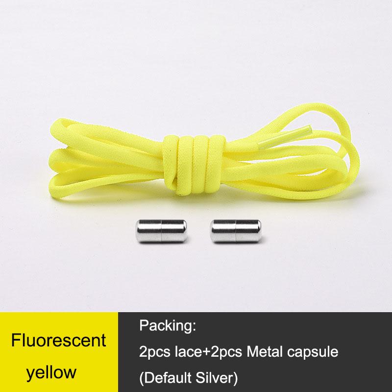 1Pair Elastic Locking Shoelaces Kids Adult Sneakers Quick Shoelace Lazy Shoe Laces Semicircle Shoe