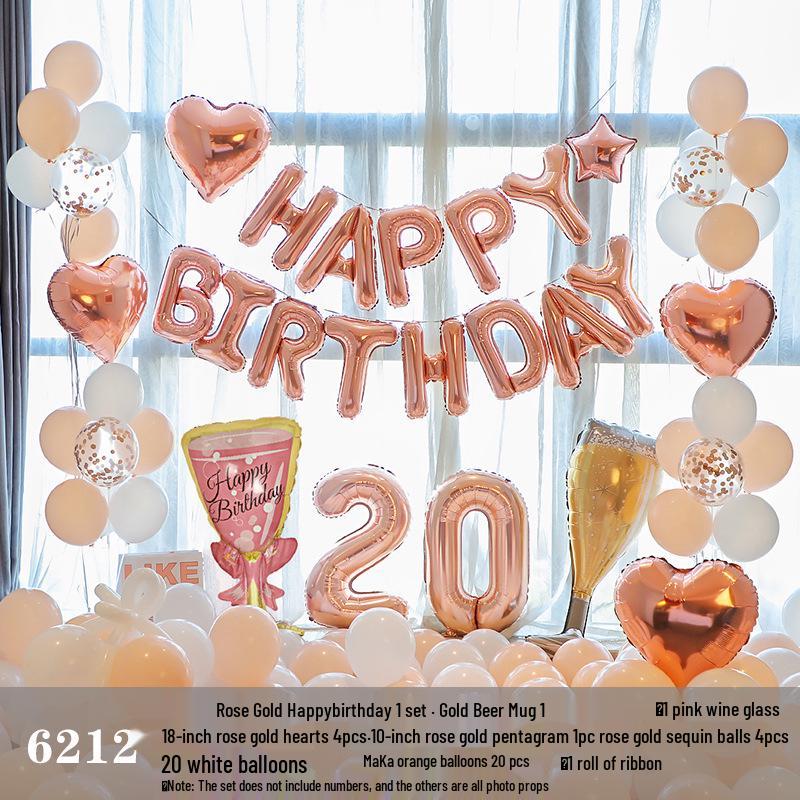 Набор воздушных шаров на день рождения для взрослых и детей - Мультяшное украшение