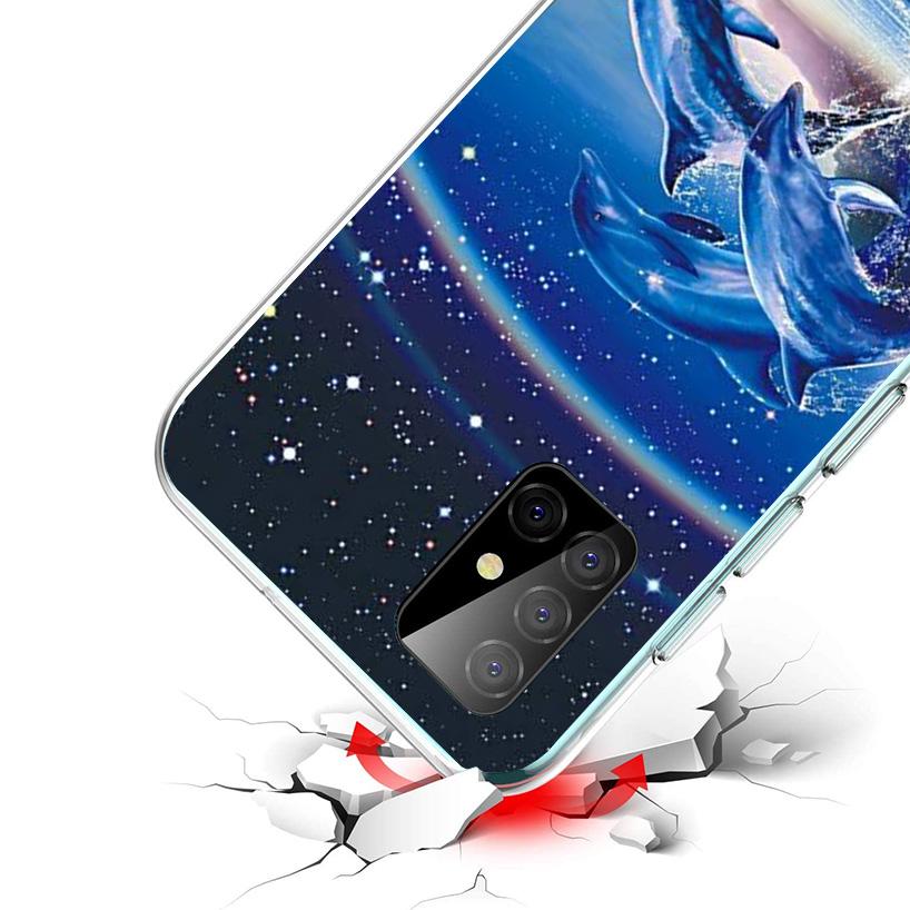 Ocean Animal Cute Dolphin Phone Case For Samsung Galaxy A17 A37 A57 A16 A26 A36 A56 A15 A25 A35 A55 A14 A24 A34 A54 A13 A23 A33