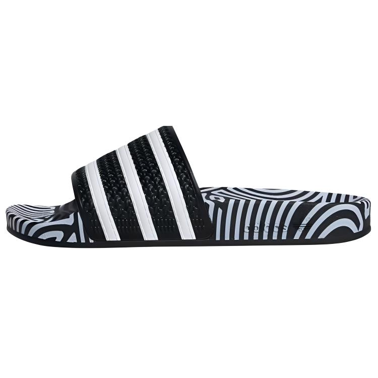Шлепанцы Adilette Hirocoledge x Adilette Adidas Originals 'Takahashi Hiroko - Черно-белые' FY1592