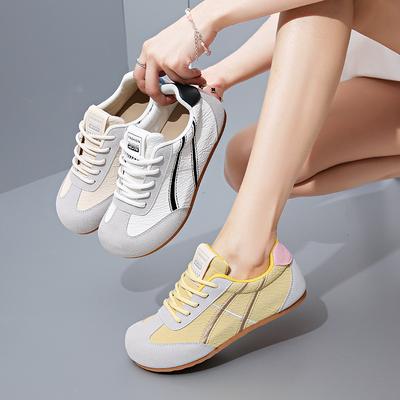 2025 летние маленькие белые туфли, новая корейская версия, женские студенческие туфли с толстой подошвой, увеличивающие высоту, сетчатые, дышащие, повседневные туфли ZY8587